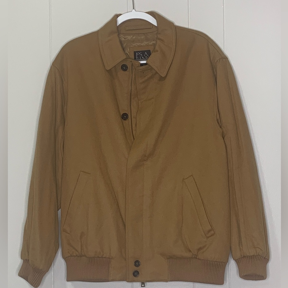 New With Tags, Men’s Brown, 100% cashmere Joseph A Banks jacket medium